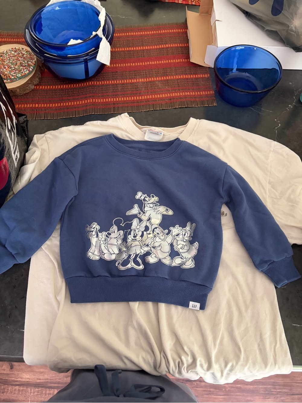 Hanes Blue Kids Disney Character Crewneck Sweatshirt